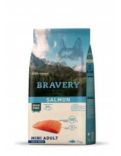 Bravery Mini Adulto Salmon 7 kg.