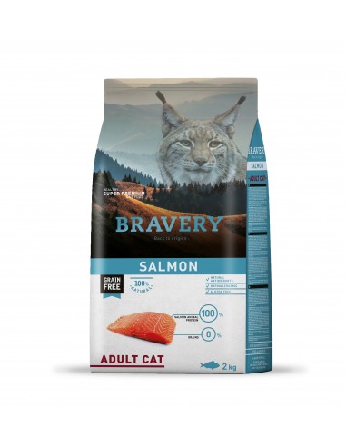 Bravery Gato Adulto Salmon 2 kg.